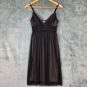 Vintage Womens Dress Small Black Fairy Grunge Babydoll Y2K Whimsigoth Midi Prom